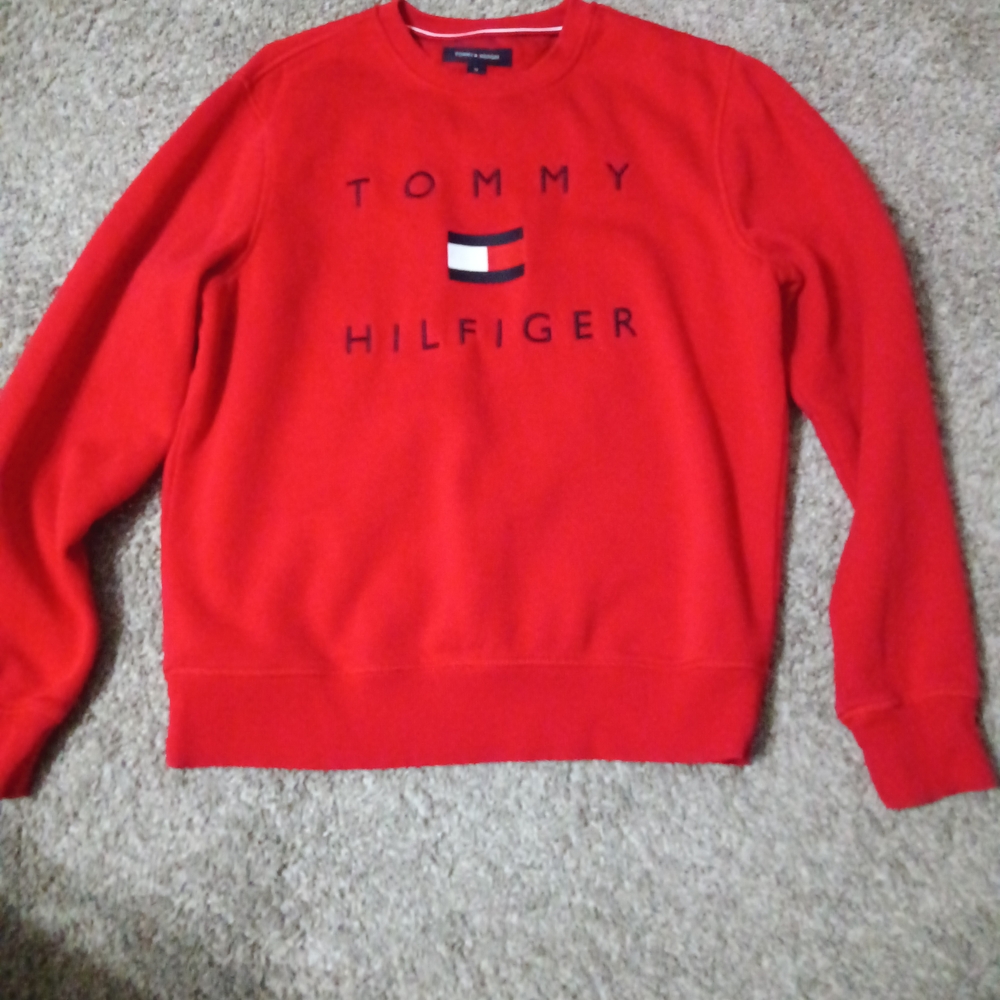 Tommy Hilfiger Bold Red Crewneck Sweater